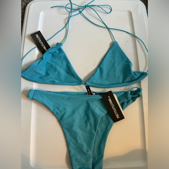 PRETTY LITTLE THING Really cute blue bikini never use in great condition. - Picture 2 of 3